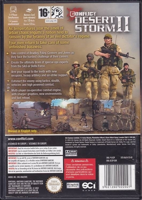 Conflict Desert Storm II - GameCube (B Grade) (Genbrug)